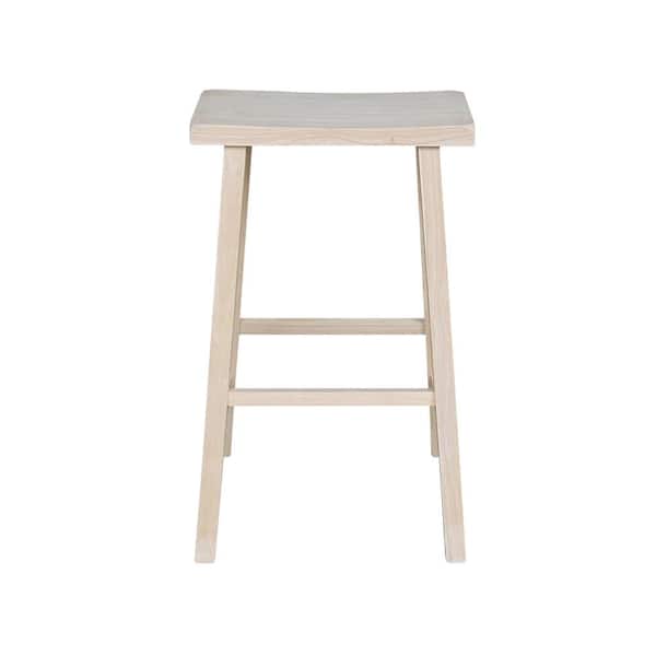 International Concepts 30 in. Unfinished Wood Bar Stool