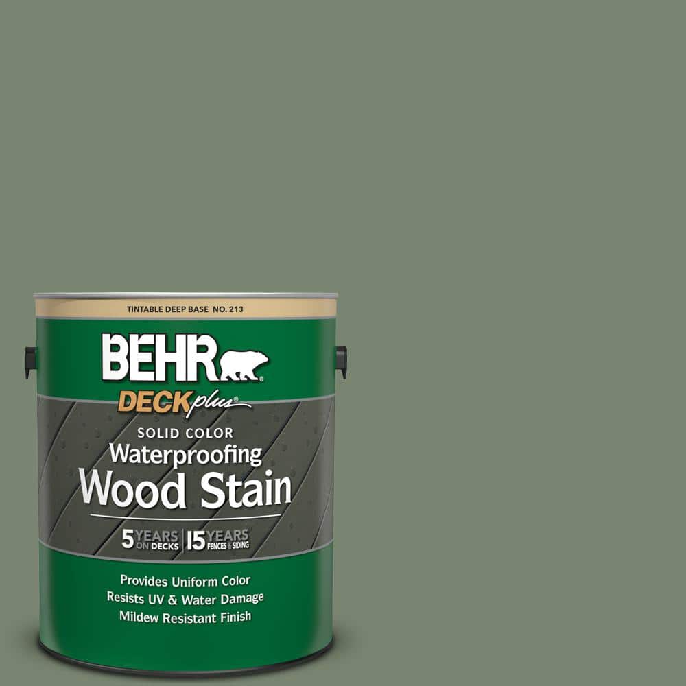 1 gal. #SC-126 Woodland Green Solid Color Waterproofing Exterior Wood Stain
