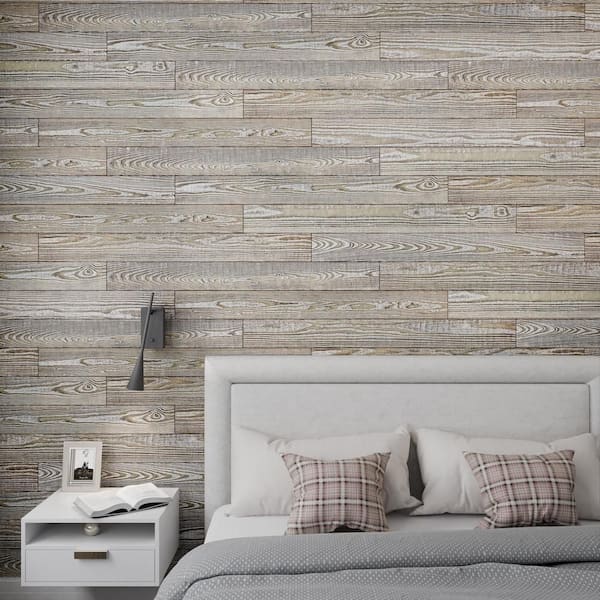 Easy Planking 3/8 in. x 5 in. x 4 ft. Graywash Weathered Barn Wood