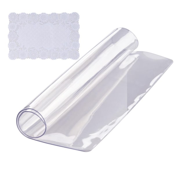 Best Deal for LXUXZ Clear Plastic Table Cover Protector, Clear Table
