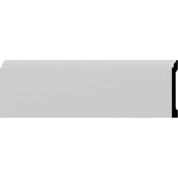 SAMPLE - 5/8 in. x 5-7/8 in. x 12 in. Urethane Remington Baseboard Moulding