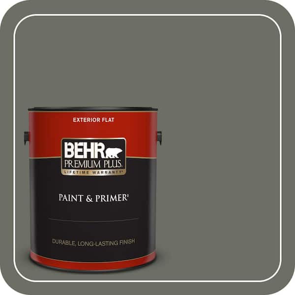 BEHR PREMIUM PLUS 1 gal. #N380-6 Bonsai Trunk Flat Exterior Paint & Primer