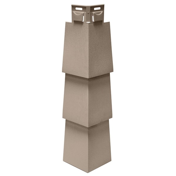 Novik NovikShake NP Northern Perfection Corner 3.8 in. x 15 in. Polymer Corner in Sandstone (5 Per Box, 6.25 lin. ft.)