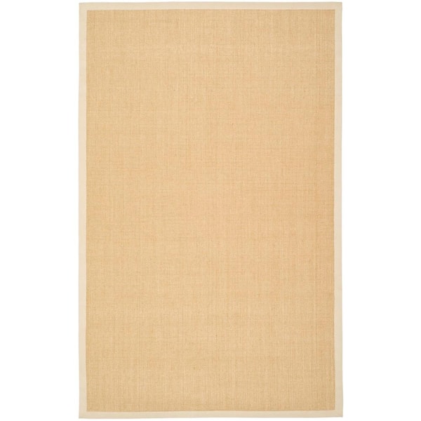 SAFAVIEH Natural Fiber Maize/Wheat 5 ft. x 8 ft. Border Area Rug