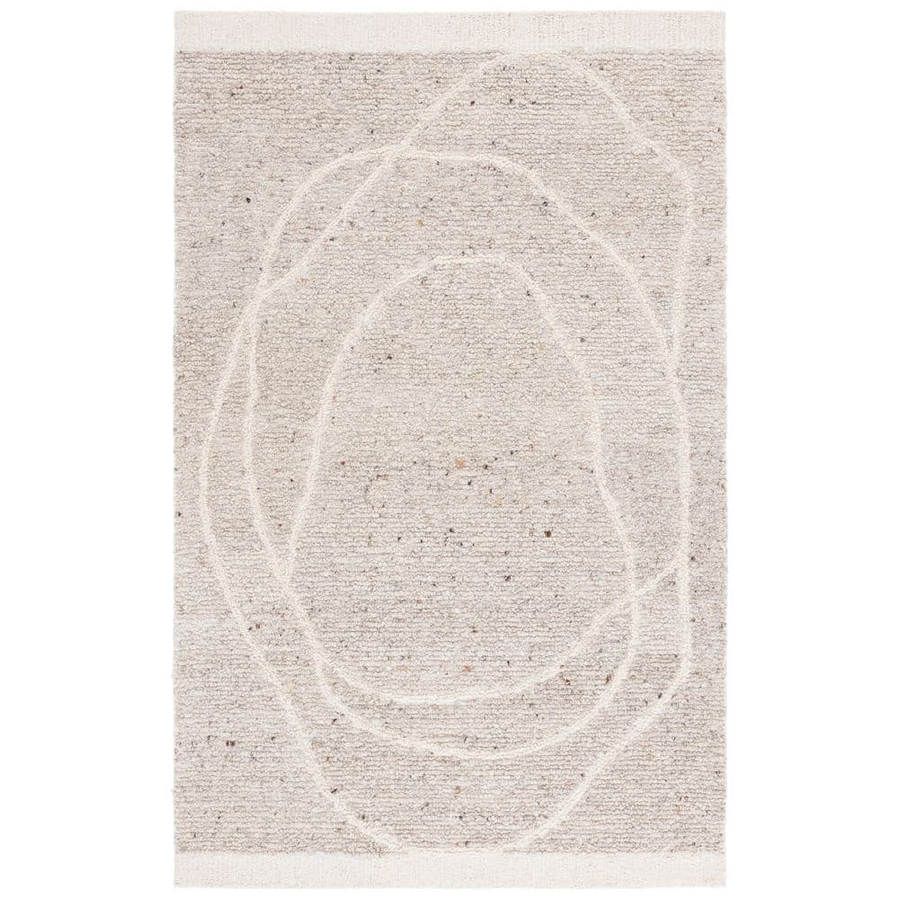 Natura 9 ft. x 12 ft. Ivory/Beige Distressed Abstract Area Rug price history on PriceWatchPro