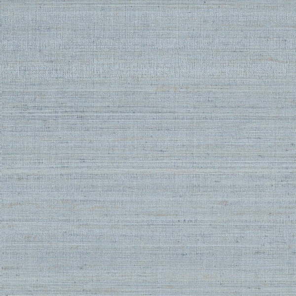 York Wallcoverings Blue Ocean Milano Silk Solid Color Vinyl Non-Pasted Wallpaper Roll