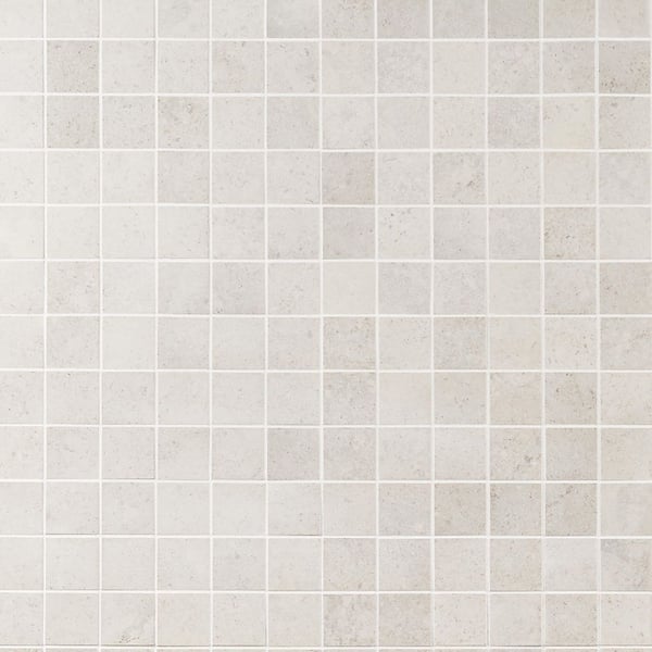Ivy Hill Tile Iris Perla 11.81 in. x 11.81 in. Matte Porcelain Floor and Wall Mosaic Tile (0.96 sq. ft./Each)
