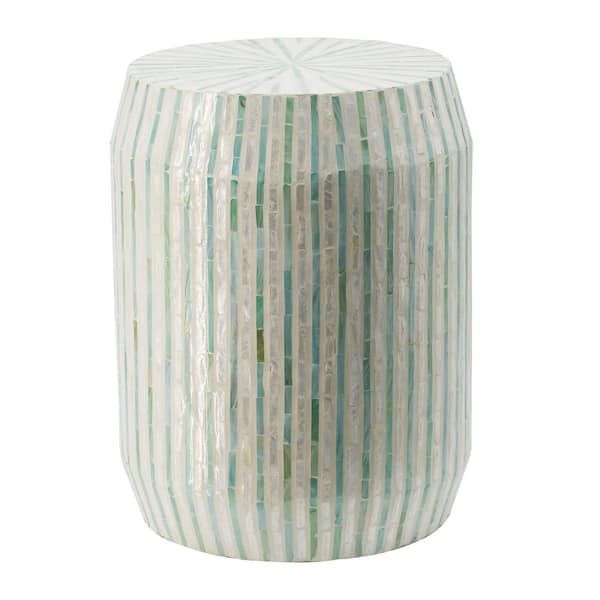 A & B Home Blue, Pearlescent Non-Upholstered Stool