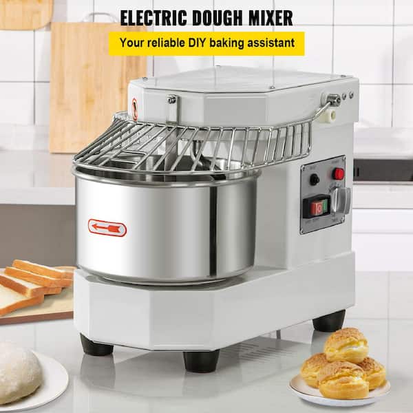 Commercial Food Mixer 35-Cups 450-Watt Dual Rotating Dough Kneading Machine Stainless Steel Food Processors