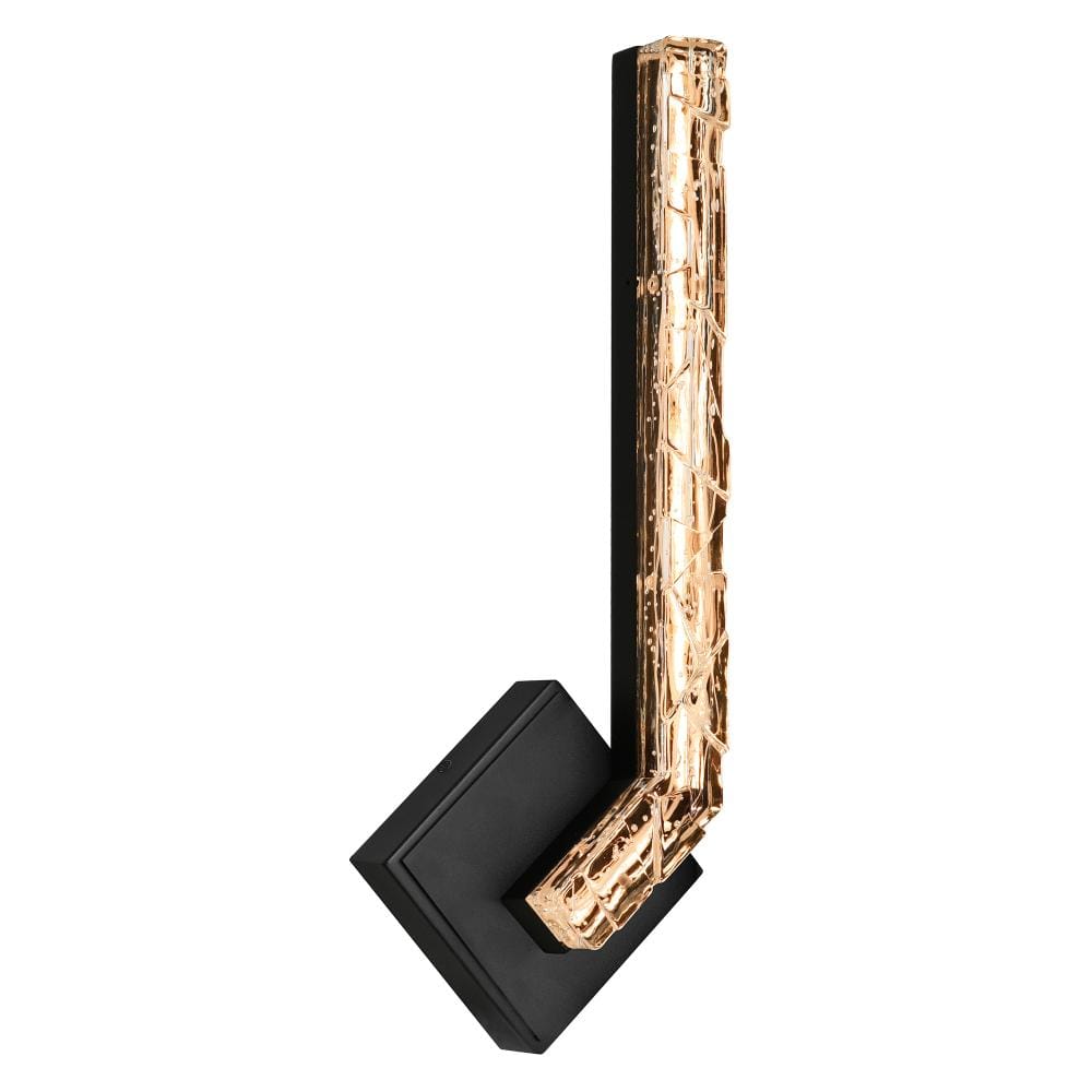 Contour Integrated LED 19in Sand Black Indoor-Outdoor Wall Light with Handcrafted Glass price history on PriceWatchPro