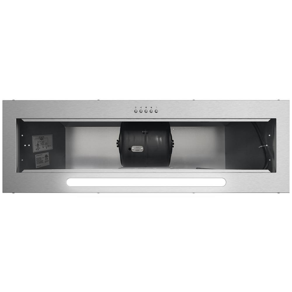 36-Inch Stainless Steel Convertible Insert Range Hood with Charcoal Filter