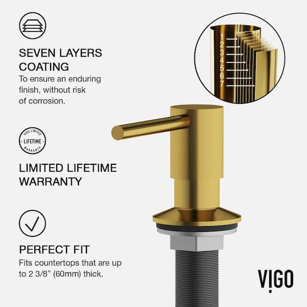 VIGO Gramercy Single Handle Pull-Down Spout Kitchen Faucet Set