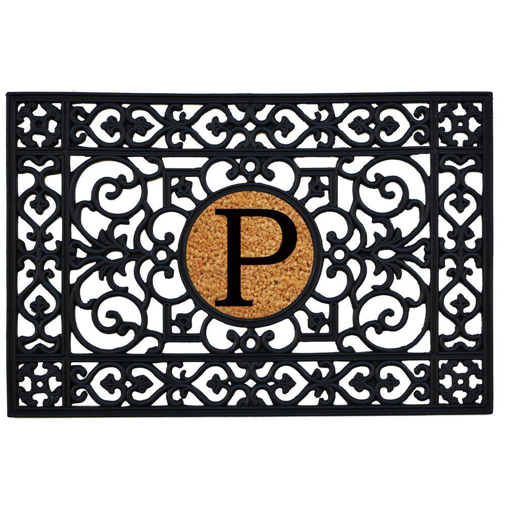 24 in. x 36 in. Rubber Monogrammed P Door Mat price history on PriceWatchPro