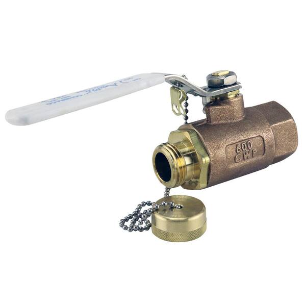 Apollo 3 4 In X 3 4 In Bronze Fnpt Lead Free Hose Cap Ball Valve 70lf104hc The Home Depot