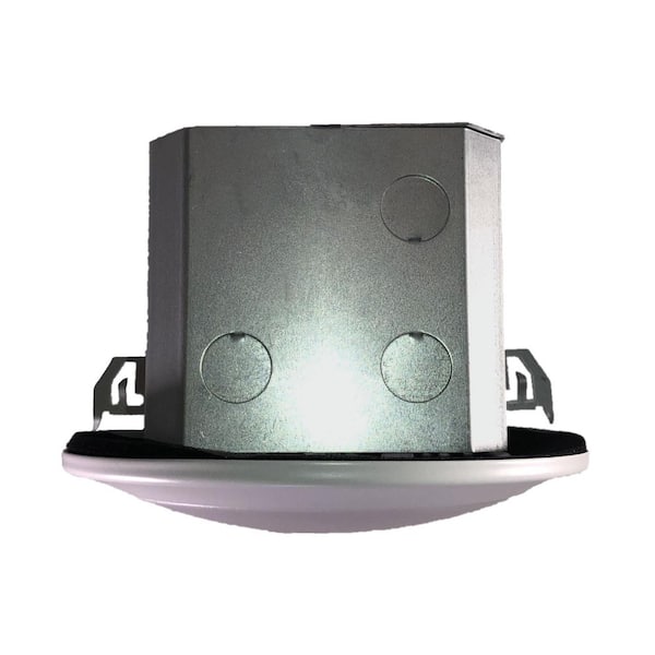 AMAX LIGHTING 6 in. 120-Volt White Surface LED Mounted Battery Backup Light