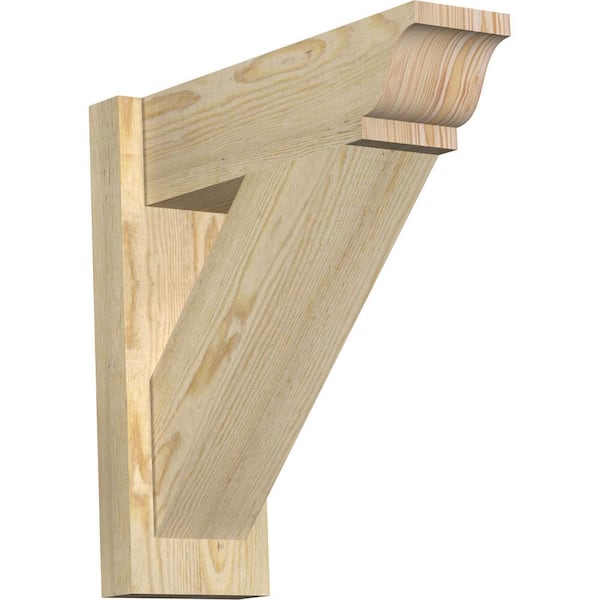 Ekena Millwork 6 in. x 18 in. x 18 in. Douglas Fir Traditional Rough Sawn Outlooker
