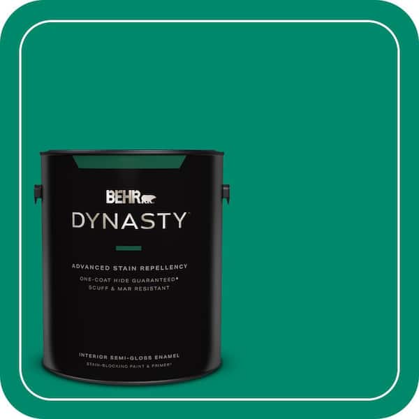 BEHR DYNASTY 1 gal. #P430-6A Celtic Queen Semi-Gloss Enamel Interior Stain-Blocking Paint & Primer