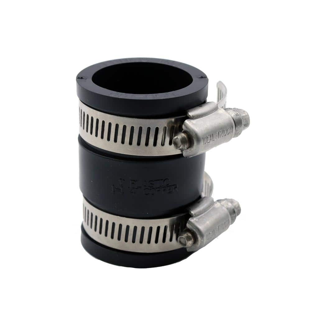 NEW EVERFLOW 1-1/4”x1-1/4” FLEXIBLE RUBBER COUPLING CONNECTOR 