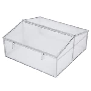 39 in. D x 39 in. W x 19 in. H Aluminum Frame Mini Greenhouse Kit w/ Adjustable Roof Opening & Efficient Heat Retention