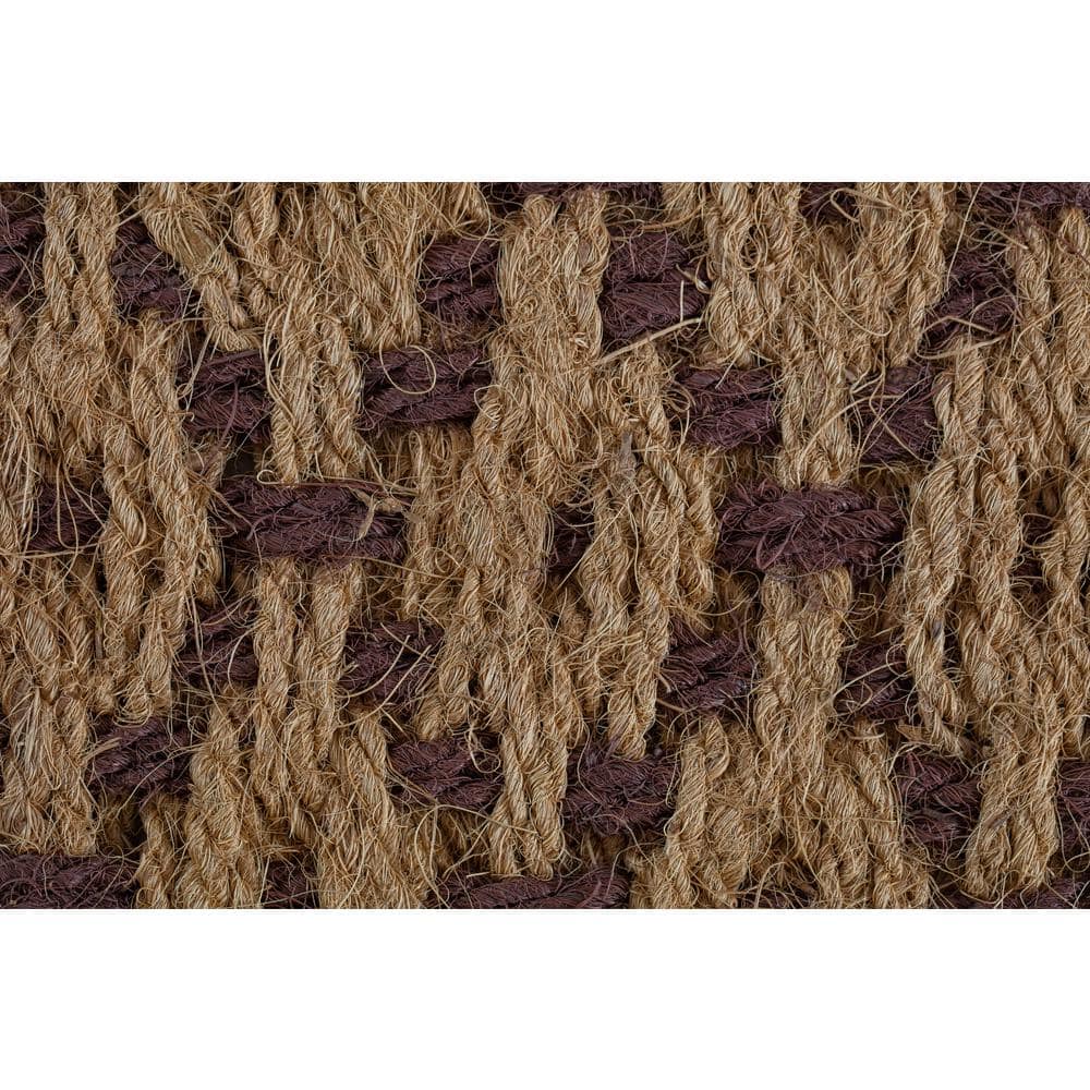 Black and Ivory Rubber Boot Tray with Coir Insert
