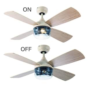 Yvette 42 in. 2-Light Indoor Almond Ceiling Fan with Remote