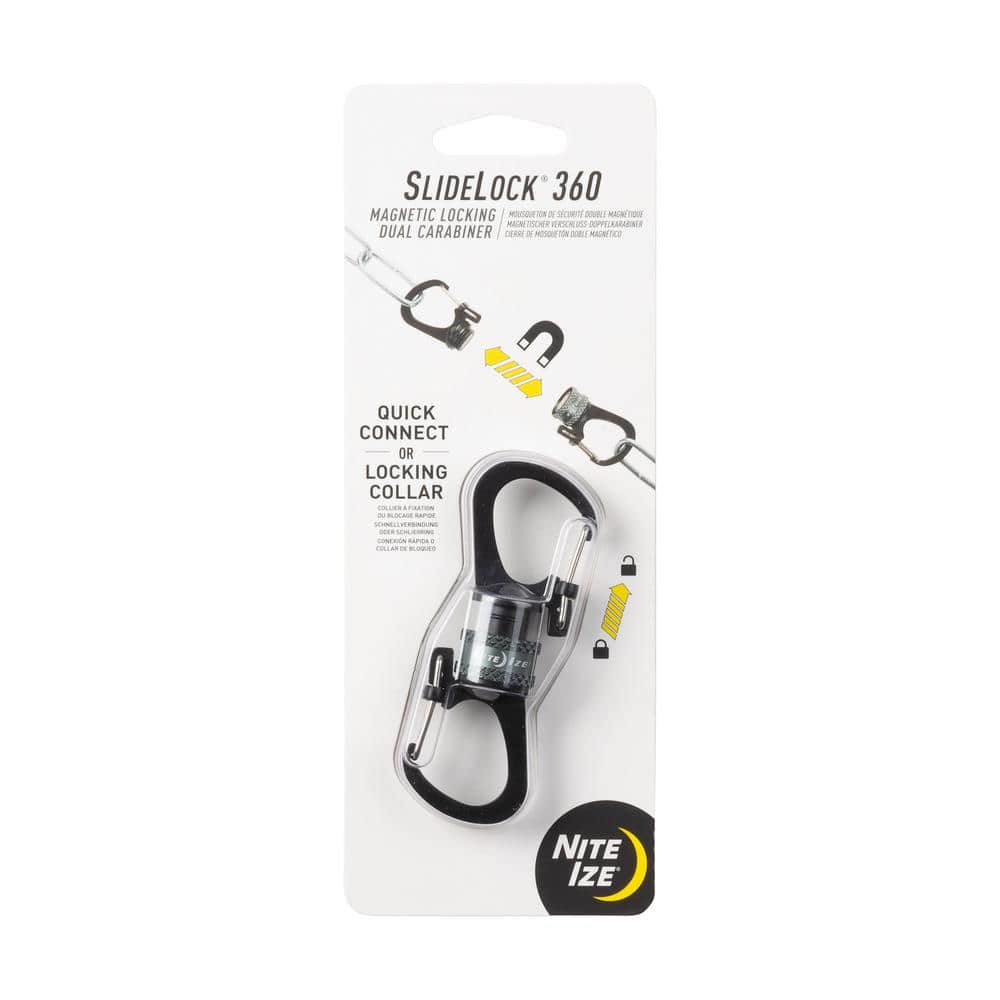 SlideLock 360-Degree Charcoal Magnetic Locking Dual Carabiner for Chains price history on PriceWatchPro