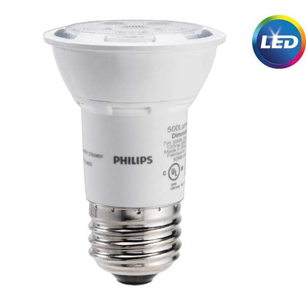 Philips 50-Watt Equivalent PAR16 LED Energy Light Bulb Bright White (1-Pack) 464981 - The Home