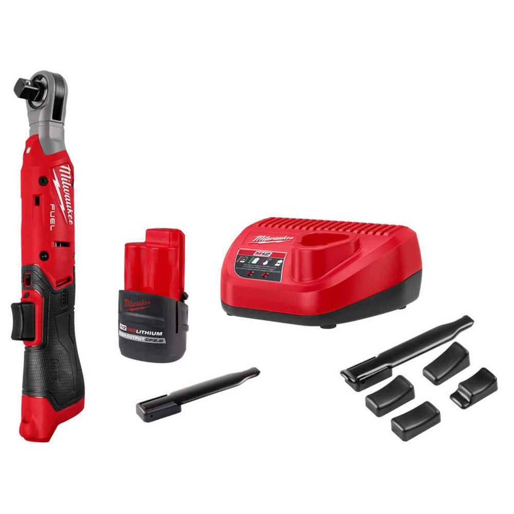 M12 12V Lithium-Ion 1/2 in. Cordless Ratchet Kit with Battery, Modular Trigger Cap, Charger and Bag price history on PriceWatchPro