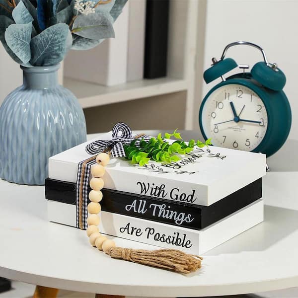 Mooie decoratieve boeken - Set van 2 linnen dozen verfraaien je salontafel, boekenplank of mantel decor, esthetische nep-/kunstboeken voor moderne woondecoratie, fotoopslag en als aandenkistje