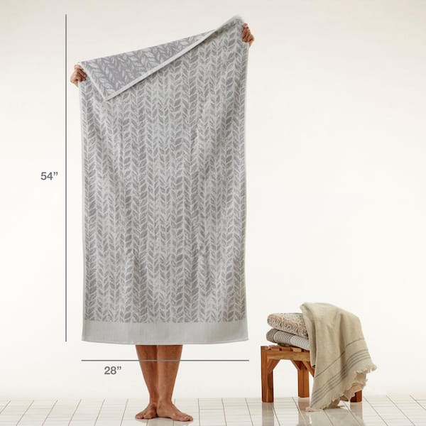 Loft by Loftex 2 Hand Towels and 2 Wash Cloth Luxury Towel Set (Modern Gray)