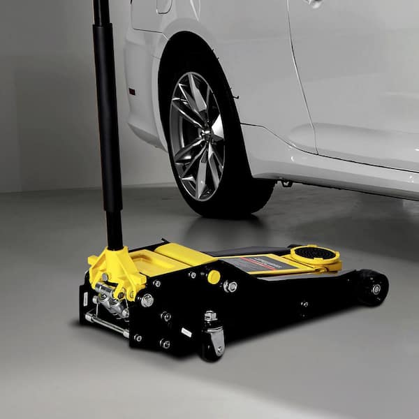 SKYSHALO 8818 lbs. Low Profile Floor Jack Steel Racing, Dual