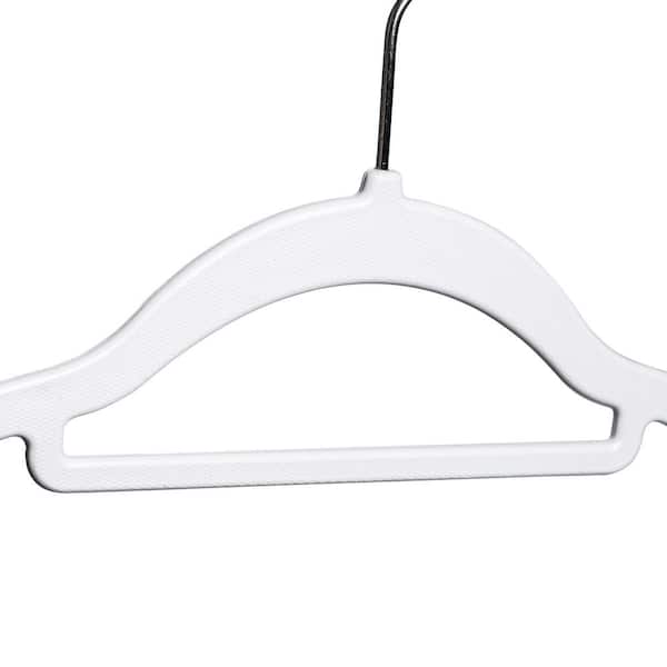 Honey-Can-Do 50-Pack Plastic Non-slip Grip Clothing Hanger (Black