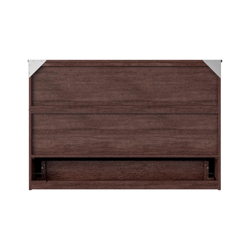Elegant Northfield Queen Murphy Bed Chest with CoolSoft Mattress