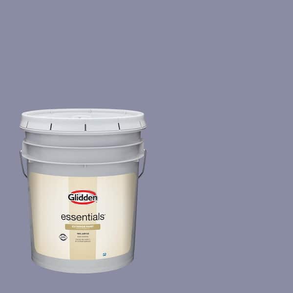 Glidden Essentials 5 gal. Violet Verbena PPG1169-5 Semi-Gloss Exterior Paint