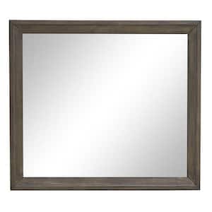 Albany 48 in. W × 38 in. H Rectangle Wood Frame Washed Gray Dresser Mirror