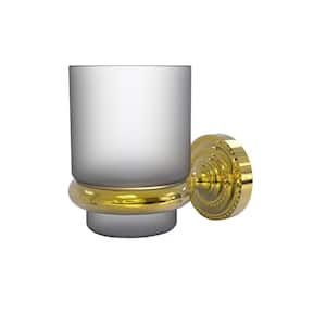 Dottingham Wall Mounted Tumbler Holder in Polished Brass