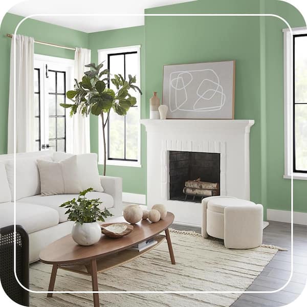 BEHR MARQUEE 1 gal. #MQ6-46 Flora Green One-Coat Hide Matte