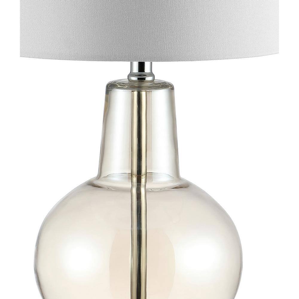 Atlas 16" Mercury Luster Glass Contemporary Table Lamp
