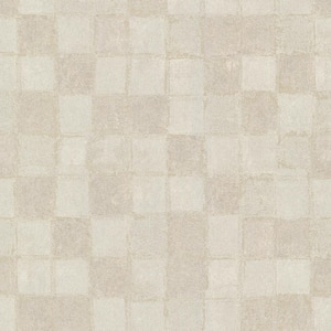 Varak Gold Checkerboard Non Woven Paper Non-pasted Textured Wallpaper