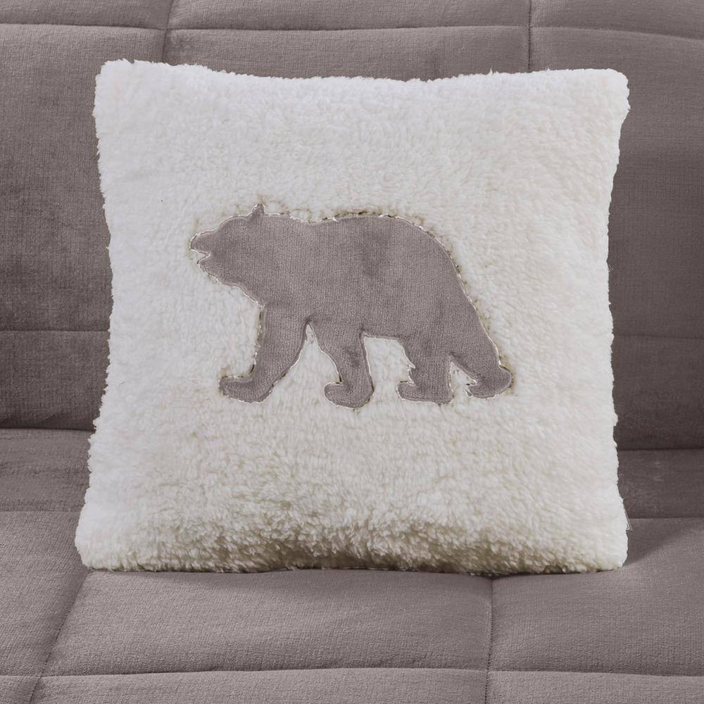 King Grey/Ivory Reversible Down Alternative Bedspread Set