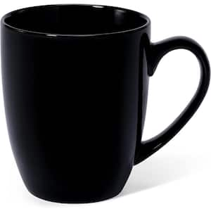 16 oz. Large Ceramic Coffee Mug with Handle, Tea Cup, Novelty Coffee Cup, Black