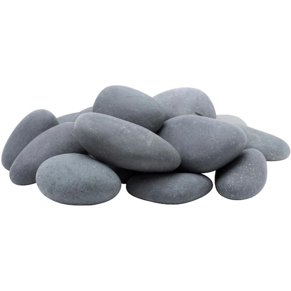 Rain Forest 0.25 cu. ft. 3 in. to 5 in. 20 lbs. Grey Mexican Beach Pebble