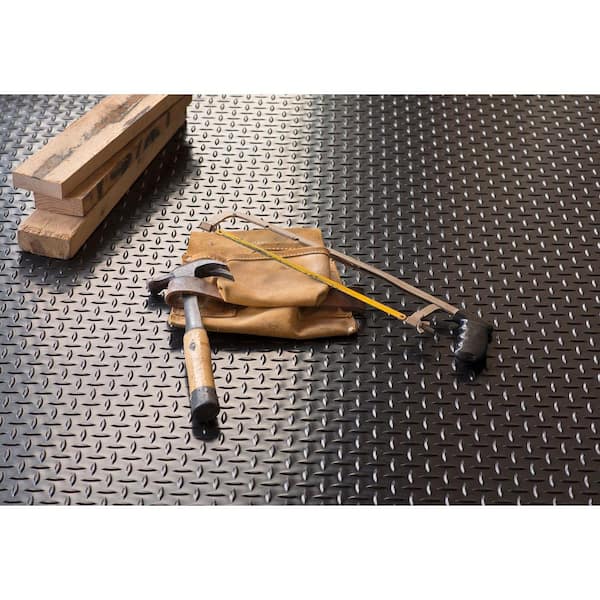 G-Floor Diamond Tread 5 ft. x 10 ft. Midnight Black Commercial Grade Vinyl Garage Flooring Cover and Protector G-Floor Diamond Tread 5 ft. x 10 ft. Midnight Black Commercial Grade Vinyl Garage Flooring Cover and Protector