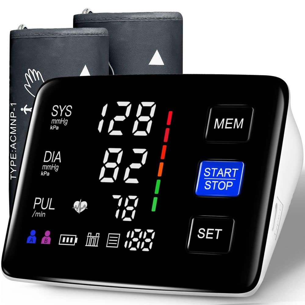 Led Bp Instrument Wudkey Blood Pressure Monitor with 9 to 17 in. and 13 to 21 in. Blood ...