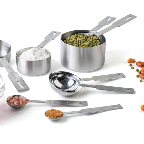 Measuring Cups with Spice Spoons Set  Baking measuring cups, Spice spoon,  Measuring cups