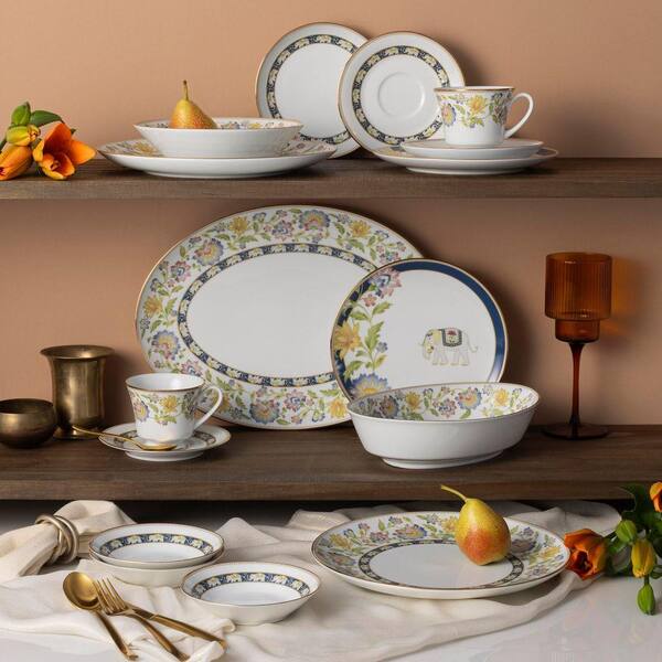 Noritake Tusker Garden 12-Piece (Multi) Porcelain Dinnerware Set