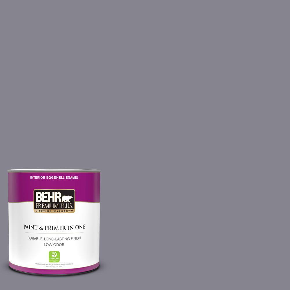 BEHR PREMIUM PLUS 1 qt. MQ503 Old Amethyst Eggshell Enamel Low Odor
