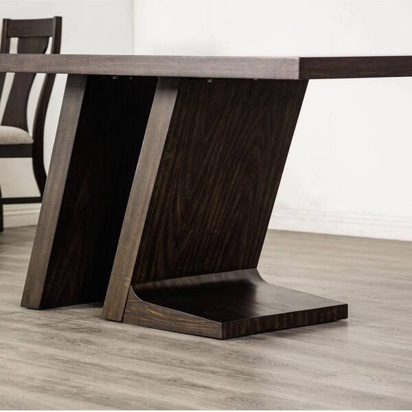 Furniture of America Kix Espresso Wood Top 72 in. Angled Furniture of America Kix Espresso Wood Top 72 in. Angled