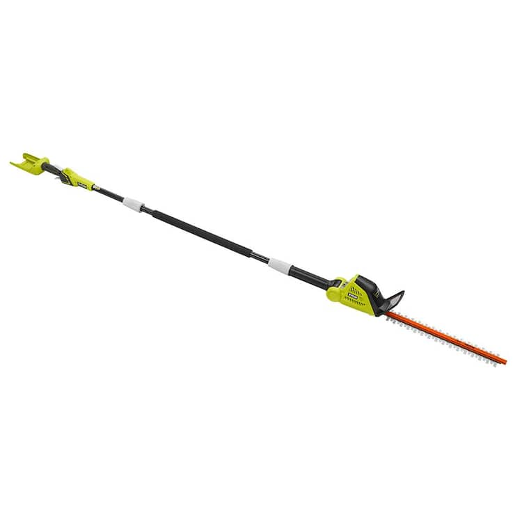 RYOBI 40V 18 in. Cordless Battery Pole Hedge Trimmer (Tool-Only)