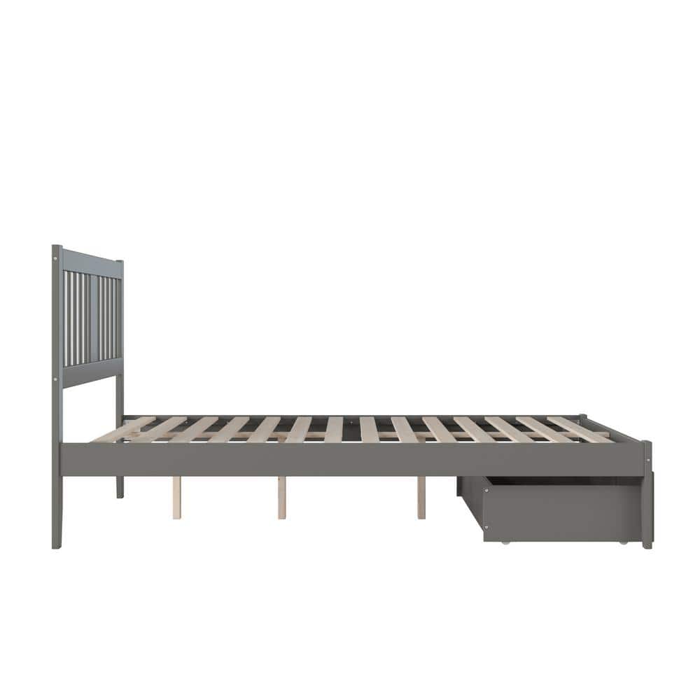 Tahoe Queen Mission-Style Bed with USB Charger and Foot Drawer